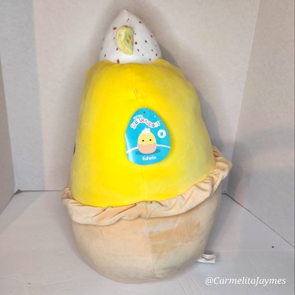 EDWIN 🍰 FTM ☆ Lemon Meriugn Pie Original Squishmallow by Kelly Toy ☆》NWT《☆ - Picture 6 of 8